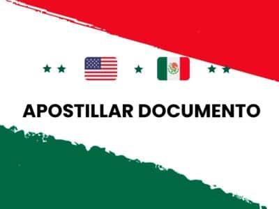 Apostillar documento en los consulados de mexico en USA